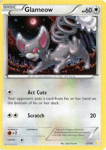 Glameow (27/30) [XY: Trainer Kit 3 - Pikachu Libre] - Comfy Hobbies