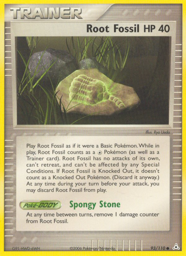 Root Fossil (93/110) [EX: Holon Phantoms] - Comfy Hobbies