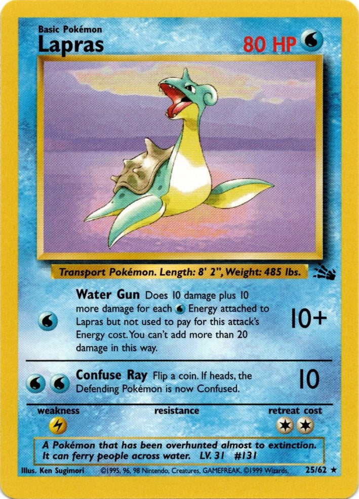 Lapras (25/62) [Fossil Unlimited] - Comfy Hobbies