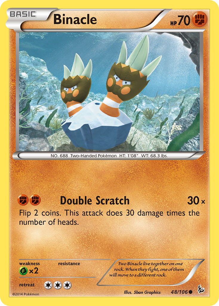 Binacle (48/106) [XY: Flashfire] - Comfy Hobbies