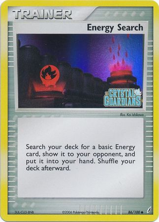 Energy Search (86/100) (Stamped) [EX: Crystal Guardians] - Comfy Hobbies
