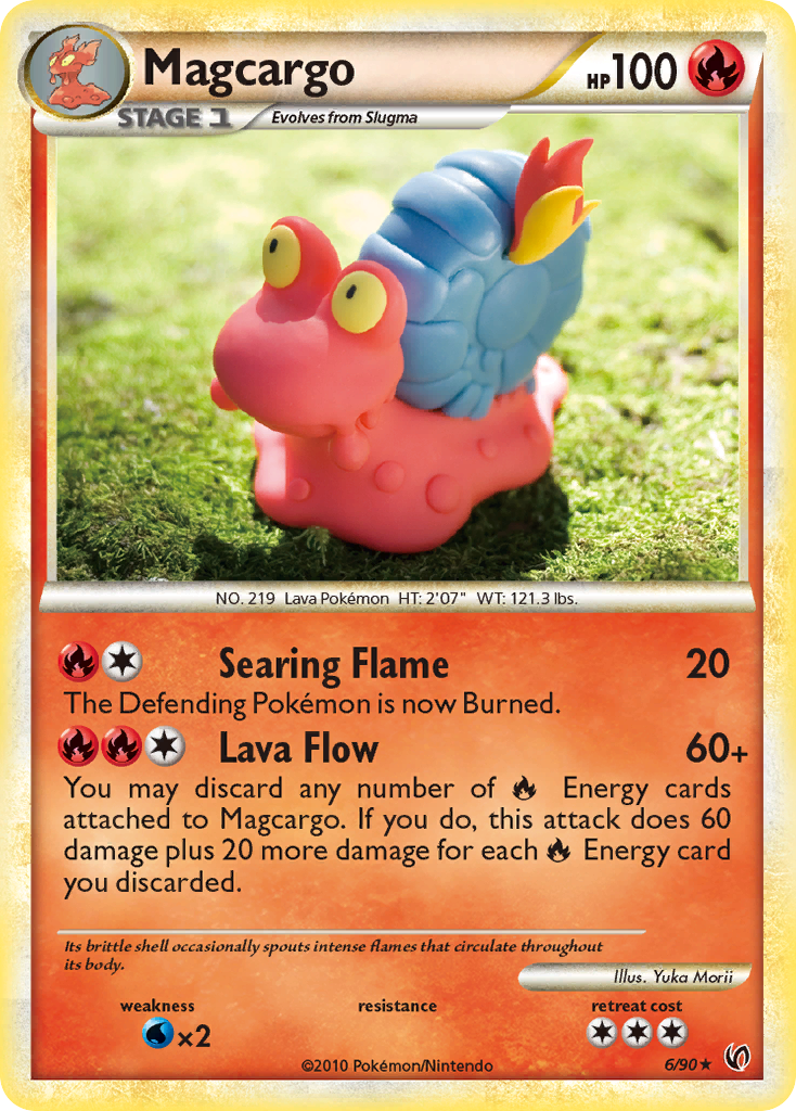 Magcargo (6/90) [HeartGold & SoulSilver: Undaunted] - Comfy Hobbies