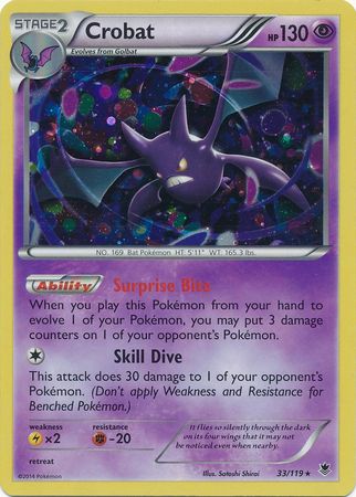 Crobat (33/119) (Cosmos Holo) [XY: Phantom Forces] - Comfy Hobbies