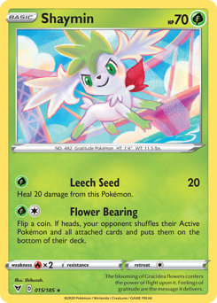 Shaymin (015/185) [Sword & Shield: Vivid Voltage] - Comfy Hobbies