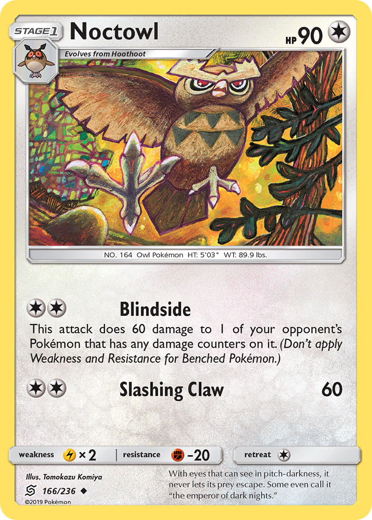 Noctowl (166/236) [Sun & Moon: Unified Minds] - Comfy Hobbies