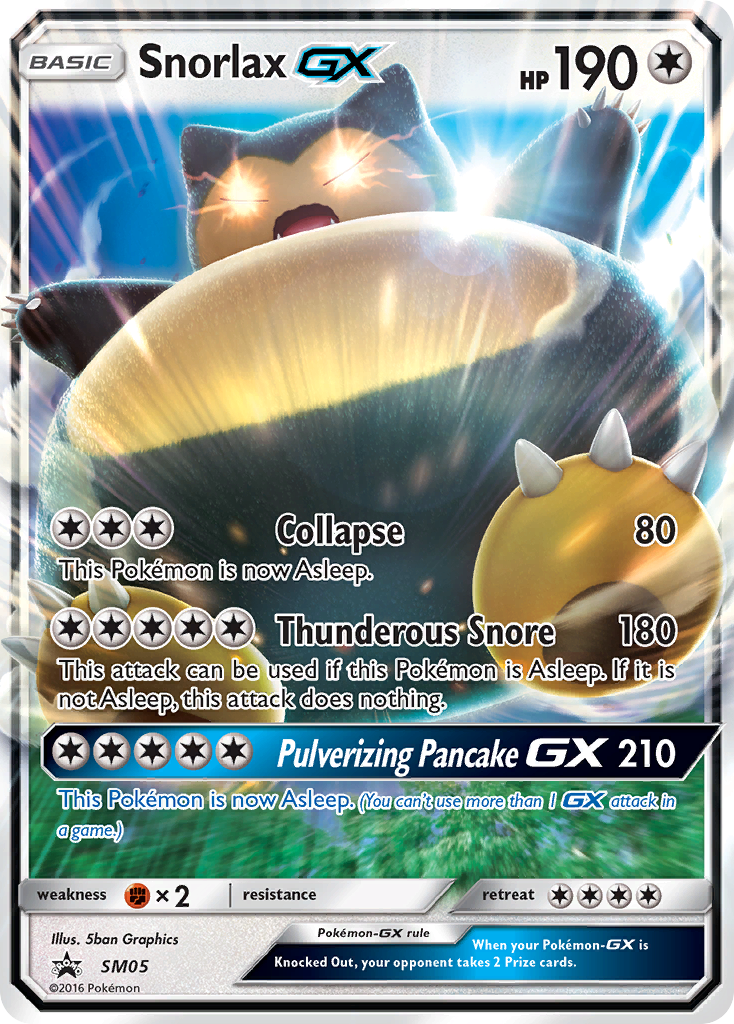 Snorlax GX (SM05) [Sun & Moon: Black Star Promos] - Comfy Hobbies