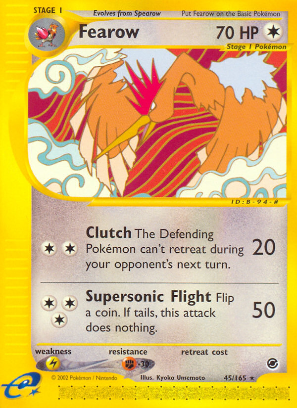 Fearow (45/165) [Expedition: Base Set] - Comfy Hobbies