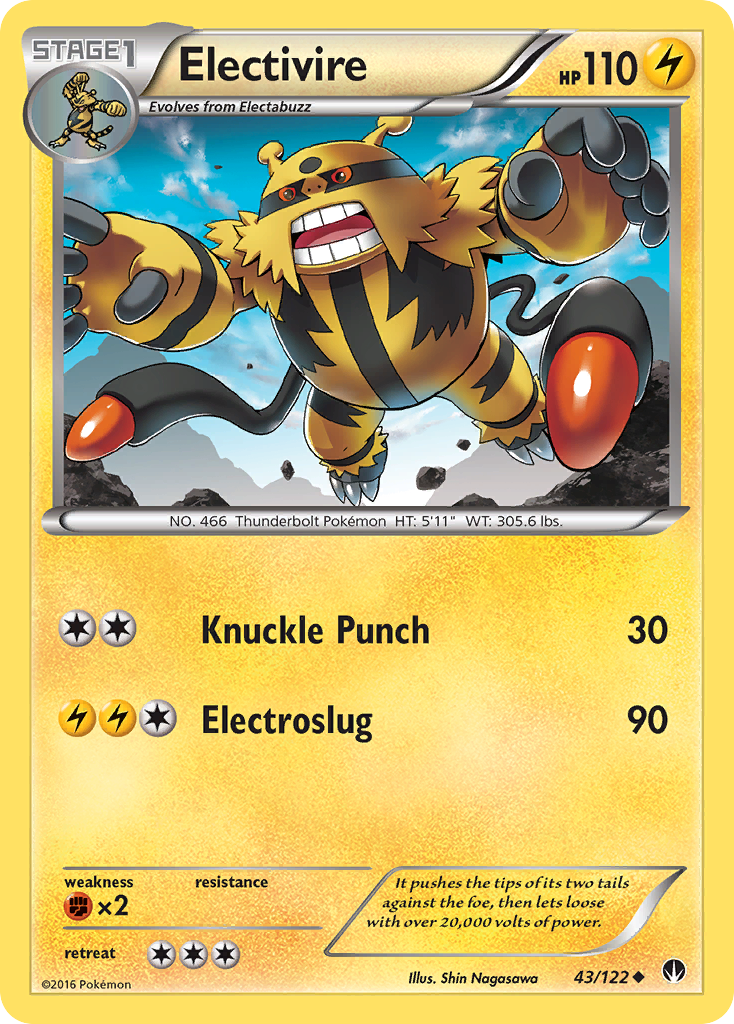 Electivire (43/122) [XY: BREAKpoint] - Comfy Hobbies