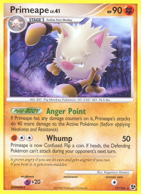 Primeape (27/106) [Diamond & Pearl: Great Encounters] - Comfy Hobbies