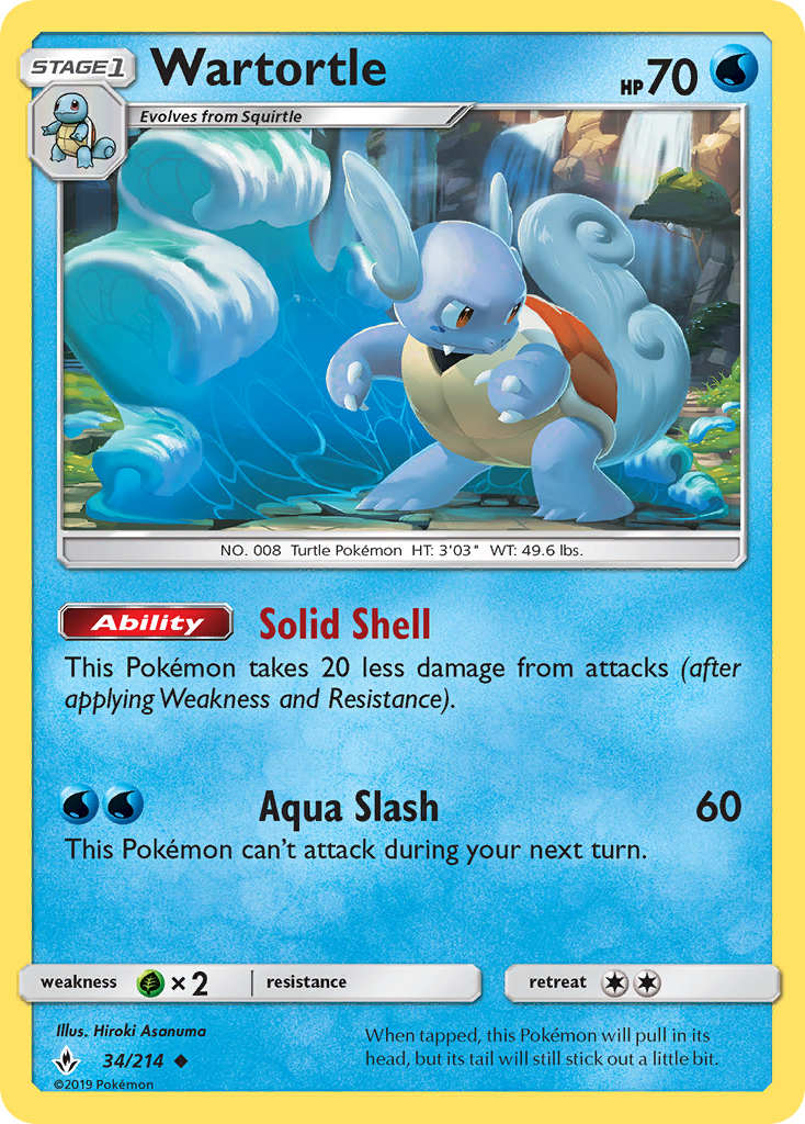 Wartortle (34/214) [Sun & Moon: Unbroken Bonds] - Comfy Hobbies