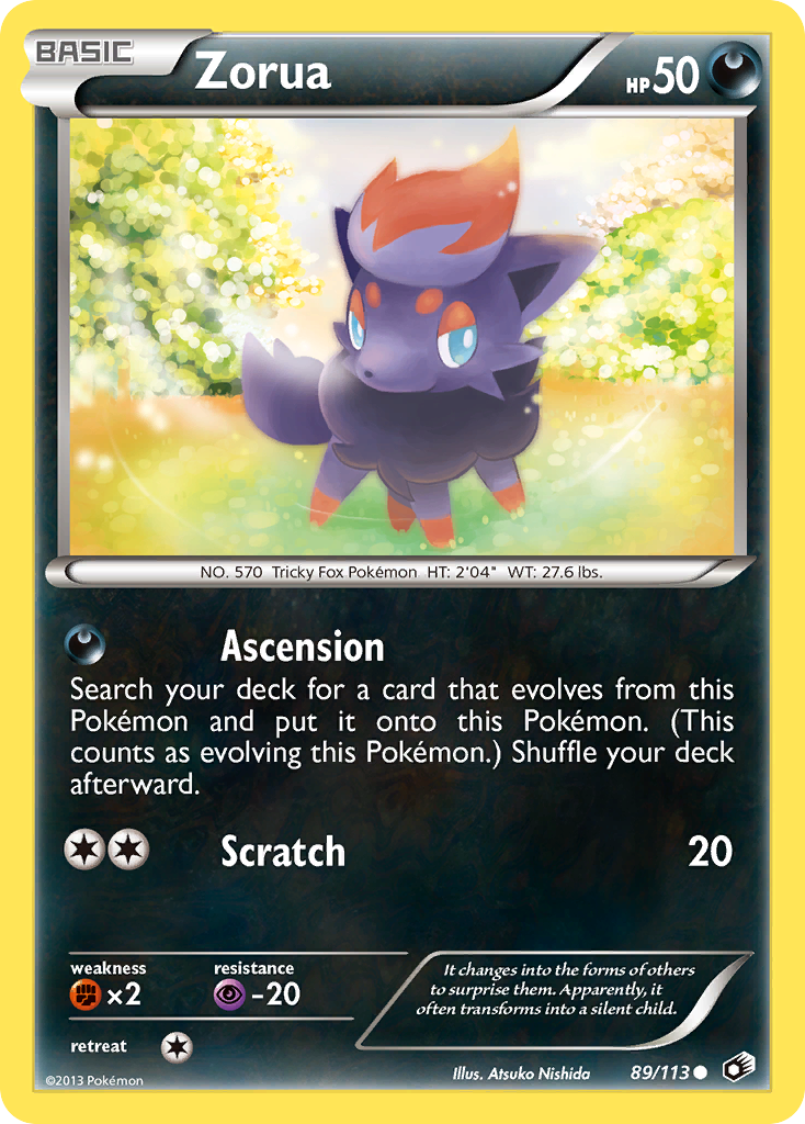 Zorua (89/113) [Black & White: Legendary Treasures] - Comfy Hobbies