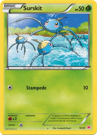 Surskit (16/30) [XY: Trainer Kit 2 - Latias] - Comfy Hobbies