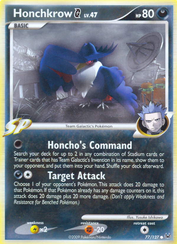 Honchkrow G (77/127) [Platinum: Base Set] - Comfy Hobbies