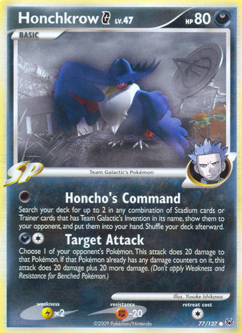 Honchkrow G (77/127) [Platinum: Base Set] - Comfy Hobbies