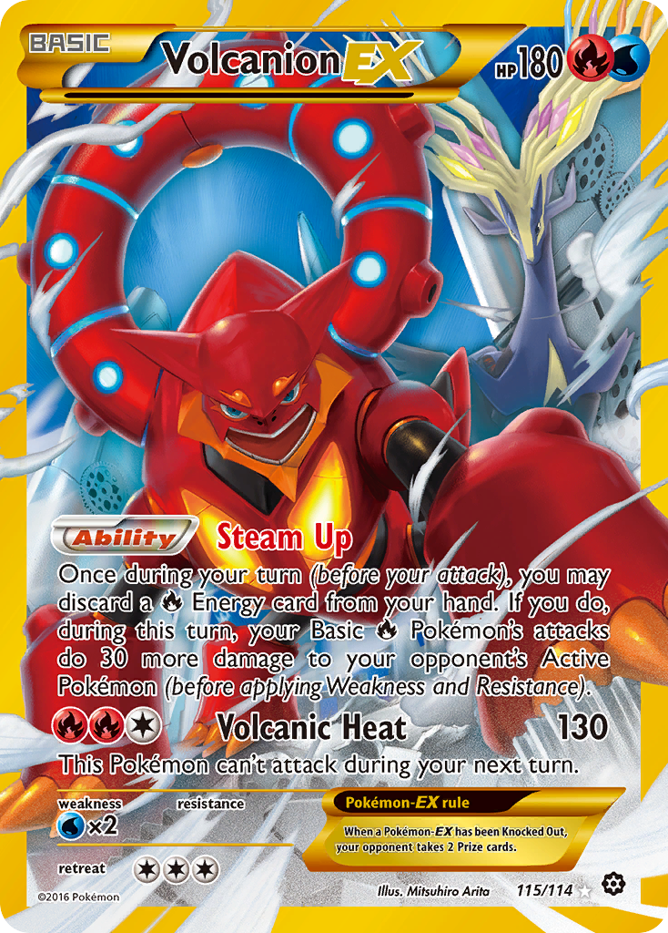 Volcanion EX (115/114) [XY: Steam Siege] - Comfy Hobbies