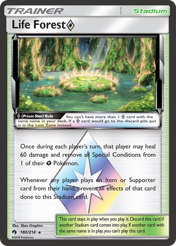 Life Forest (180/214) (Prism Star) [Sun & Moon: Lost Thunder] - Comfy Hobbies