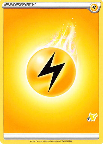 Lightning Energy (Pikachu Stamp #21) [Battle Academy 2022] - Comfy Hobbies