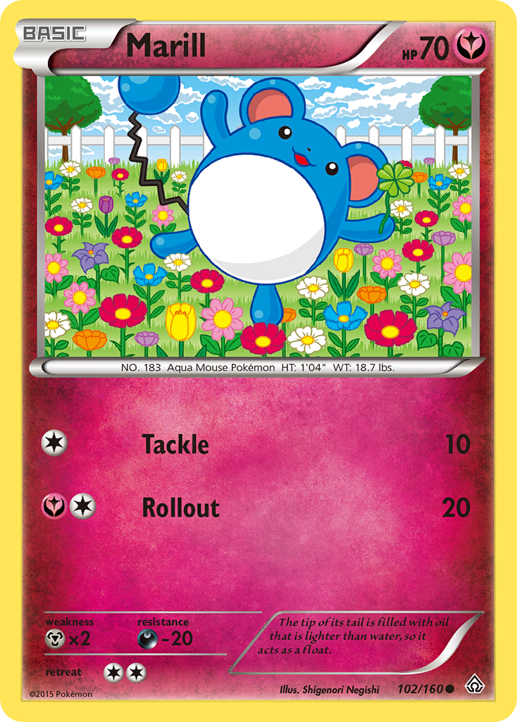 Marill (102/160) [XY: Primal Clash] - Comfy Hobbies
