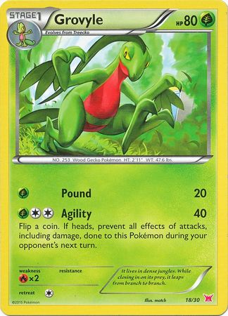 Grovyle (18/30) [XY: Trainer Kit 2 - Latias] - Comfy Hobbies