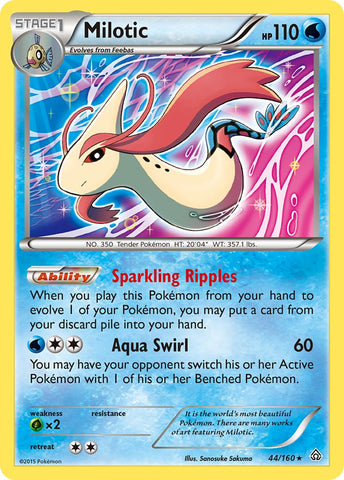 Milotic (44/160) (Theme Deck Exclusive) [XY: Primal Clash] - Comfy Hobbies