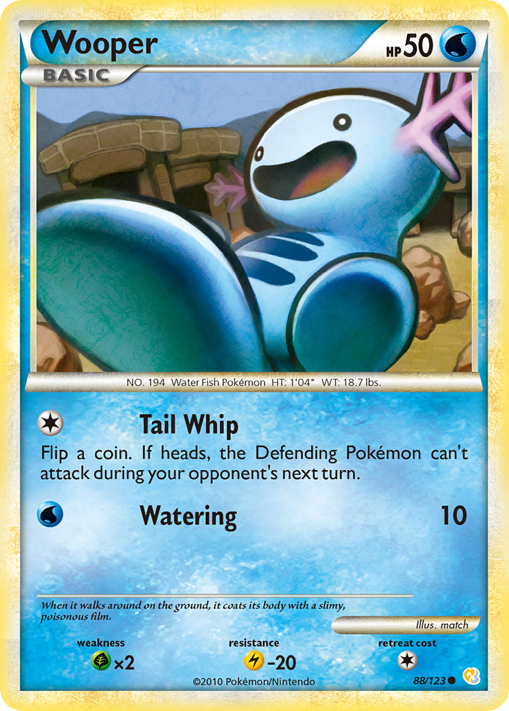 Wooper (88/123) [HeartGold & SoulSilver: Base Set] - Comfy Hobbies