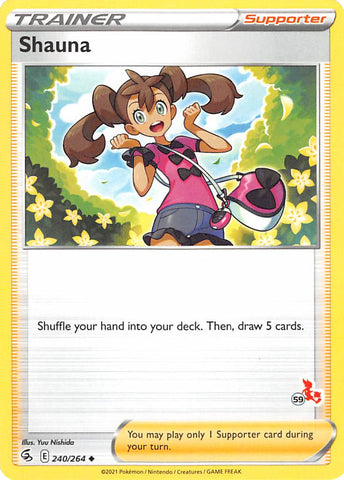 Shauna (240/264) (Cinderace Stamp #59) [Battle Academy 2022] - Comfy Hobbies