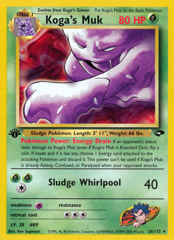 Koga's Muk (26/132) [Gym Challenge 1st Edition] - Comfy Hobbies