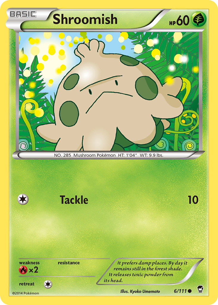 Shroomish (6/111) [XY: Furious Fists] - Comfy Hobbies