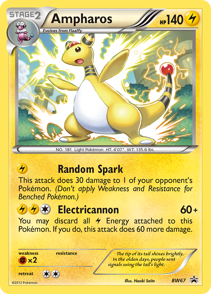 Ampharos (BW67) [Black & White: Black Star Promos] - Comfy Hobbies