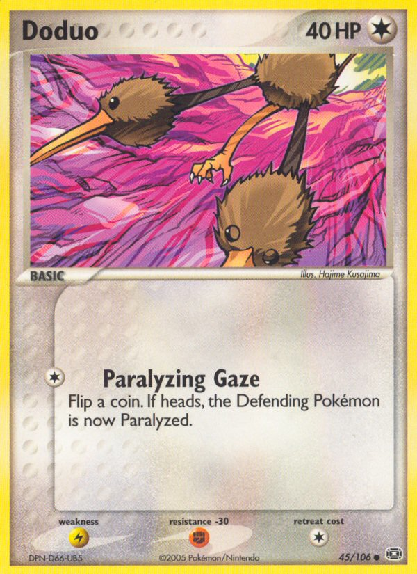 Doduo (45/106) [EX: Emerald] - Comfy Hobbies