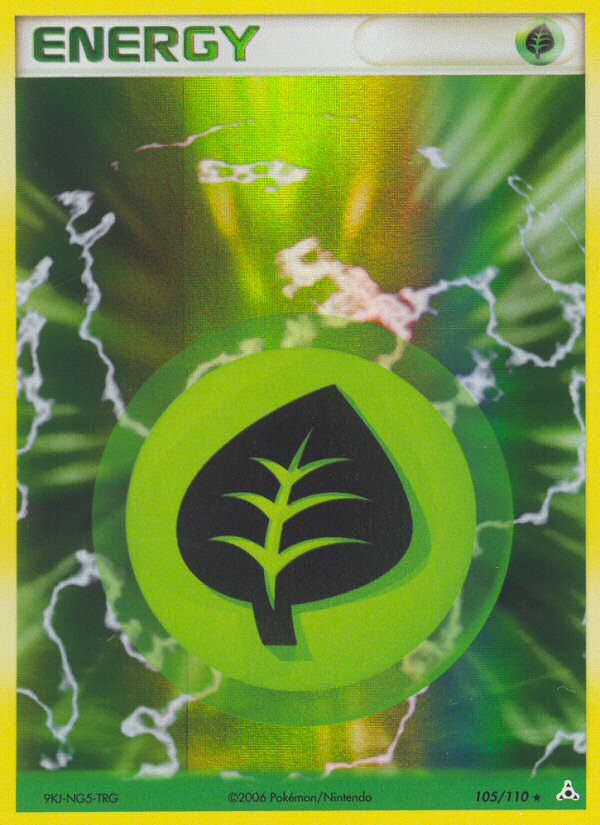 Grass Energy (105/110) [EX: Holon Phantoms] - Comfy Hobbies