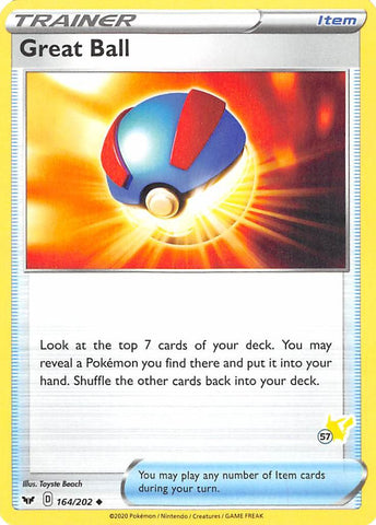 Great Ball (164/202) (Pikachu Stamp #57) [Battle Academy 2022] - Comfy Hobbies