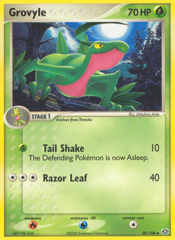 Grovyle (28/106) [EX: Emerald] - Comfy Hobbies