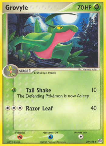 Grovyle (28/106) [EX: Emerald] - Comfy Hobbies