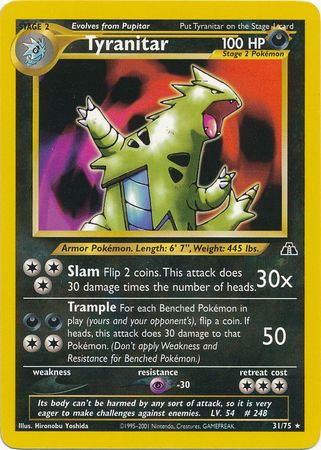 Tyranitar (31/75) [Neo Discovery Unlimited] - Comfy Hobbies