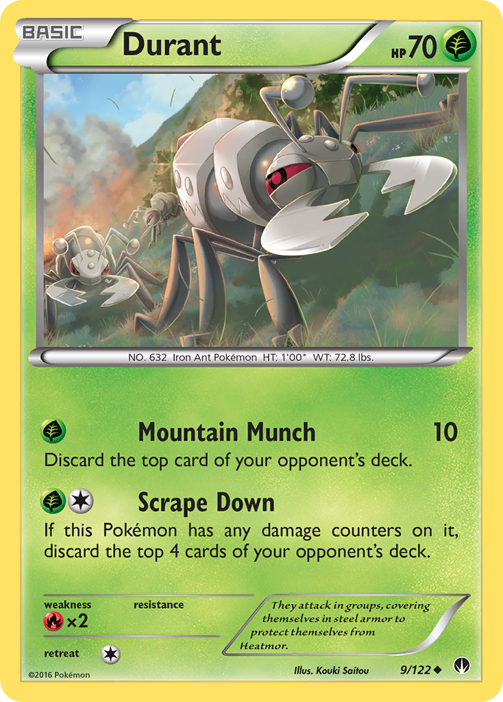 Durant (9/122) [XY: BREAKpoint] - Comfy Hobbies