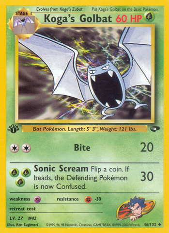Koga's Golbat (46/132) [Gym Challenge 1st Edition] - Comfy Hobbies