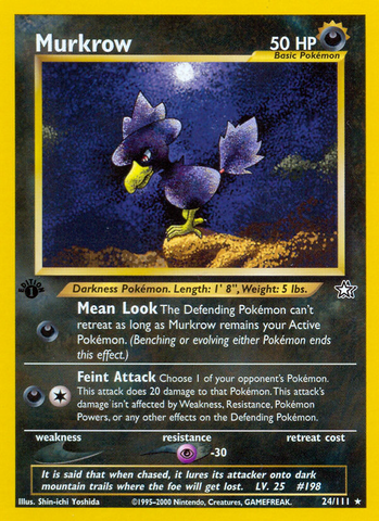 Murkrow (24/111) [Neo Genesis 1st Edition] - Comfy Hobbies
