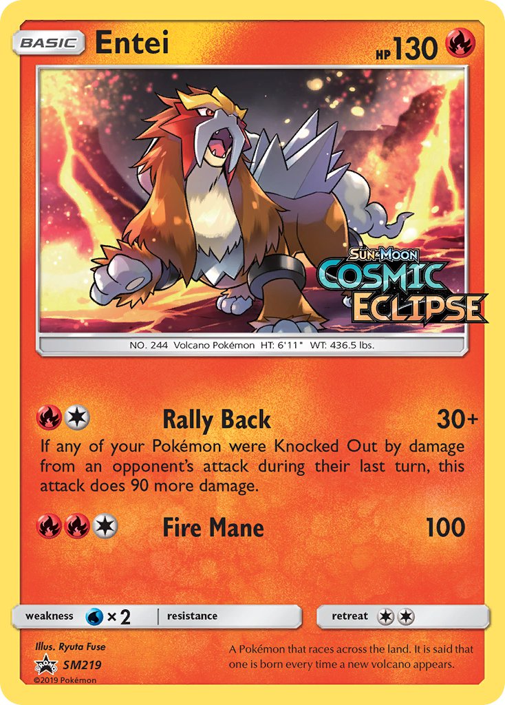 Entei (SM219) [Sun & Moon: Black Star Promos] - Comfy Hobbies
