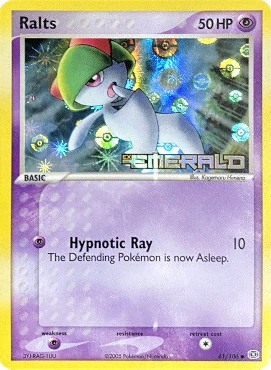 Ralts (61/106) (Stamped) [EX: Emerald] - Comfy Hobbies