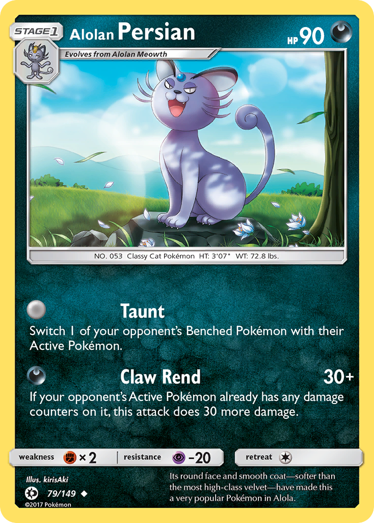 Alolan Persian (79/149) [Sun & Moon: Base Set] - Comfy Hobbies