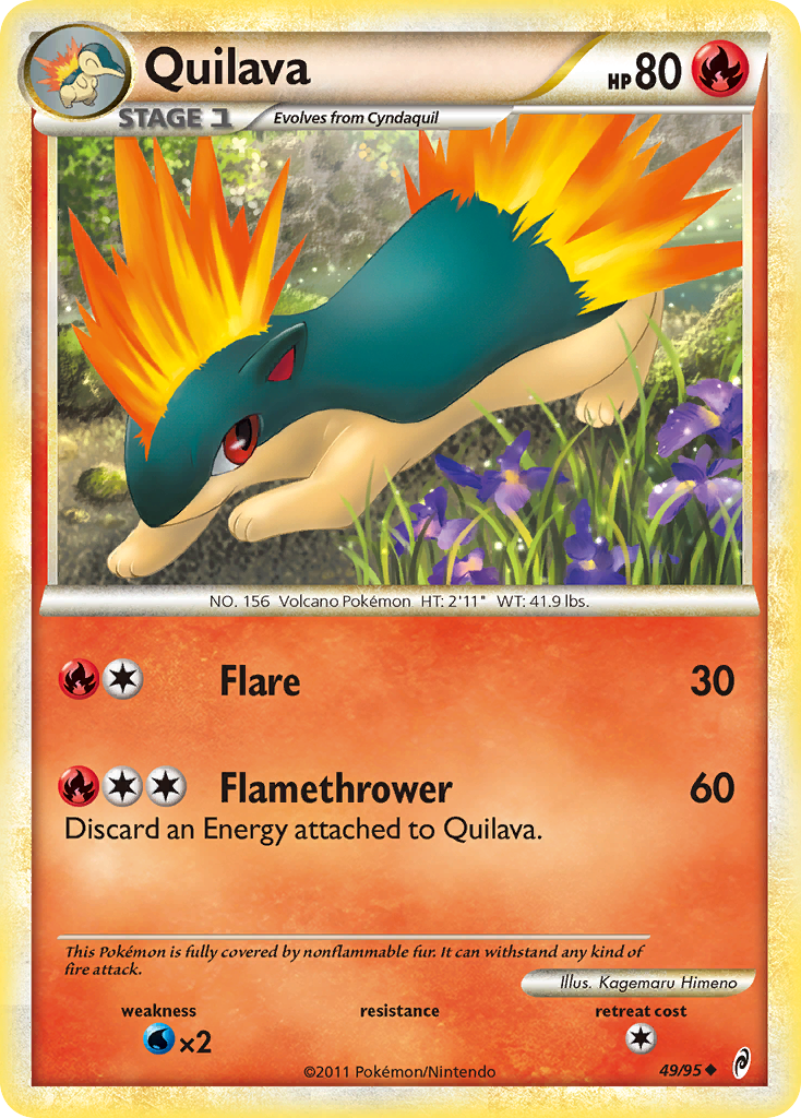 Quilava (49/95) [HeartGold & SoulSilver: Call of Legends] - Comfy Hobbies