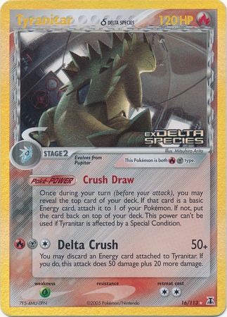 Tyranitar (16/113) (Delta Species) (Stamped) [EX: Delta Species] - Comfy Hobbies