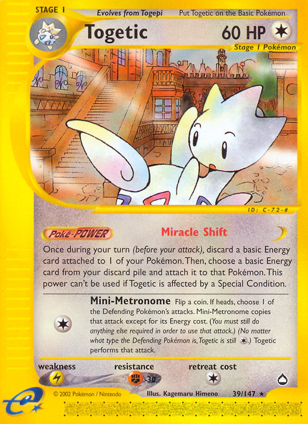 Togetic (39/147) [Aquapolis] - Comfy Hobbies