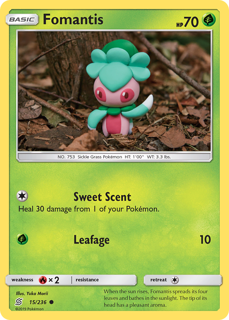 Fomantis (15/236) [Sun & Moon: Unified Minds] - Comfy Hobbies
