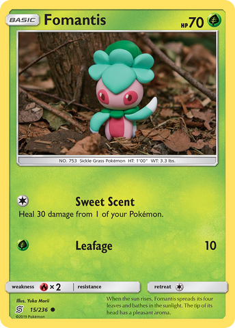 Fomantis (15/236) [Sun & Moon: Unified Minds] - Comfy Hobbies