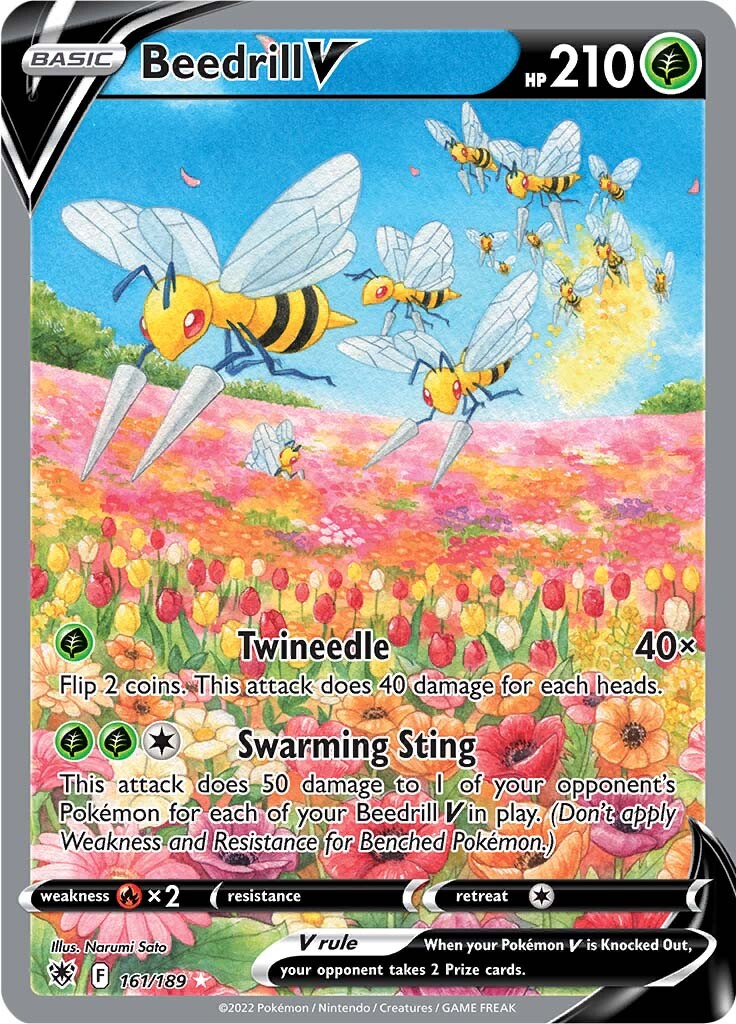 Beedrill V (161/189) [Sword & Shield: Astral Radiance] - Comfy Hobbies