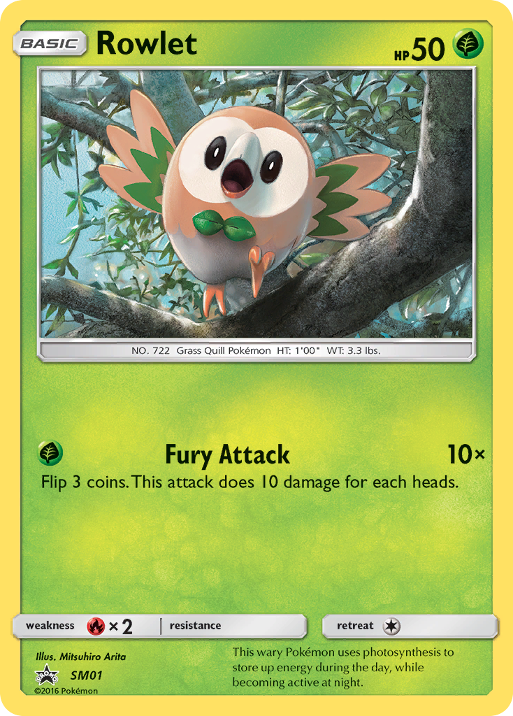 Rowlet (SM01) [Sun & Moon: Black Star Promos] - Comfy Hobbies