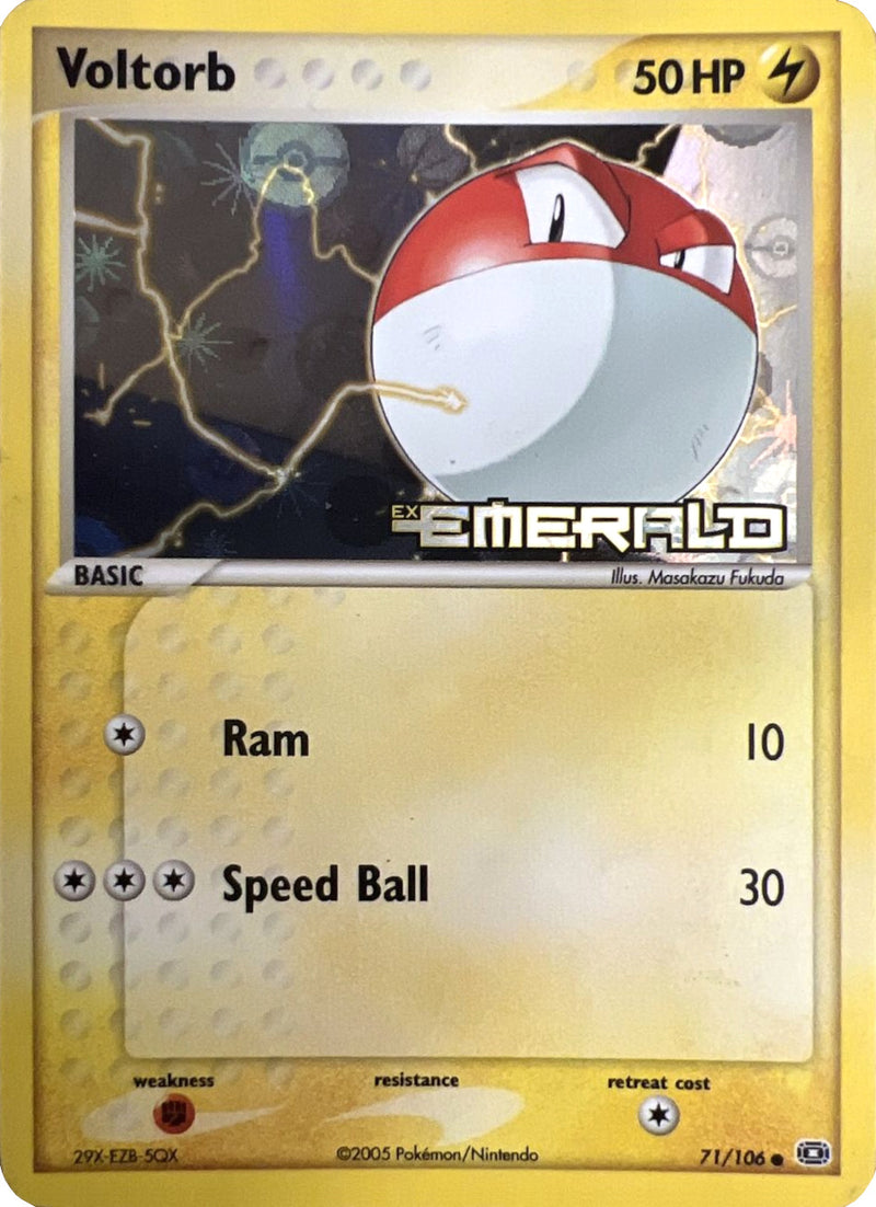Voltorb (71/106) (Stamped) [EX: Emerald] - Comfy Hobbies