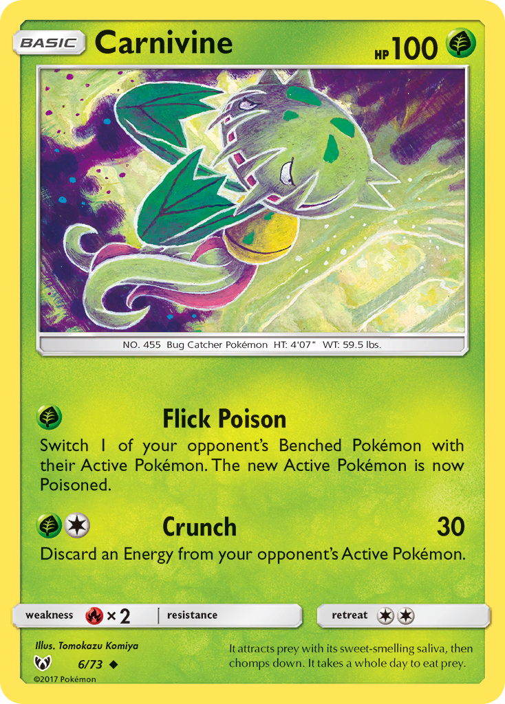 Carnivine (6/73) [Sun & Moon: Shining Legends] - Comfy Hobbies